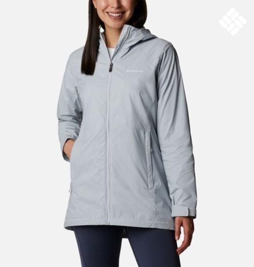 Women's Columbia Switchback Lined Long Jackets Light Grey | CA-L514C