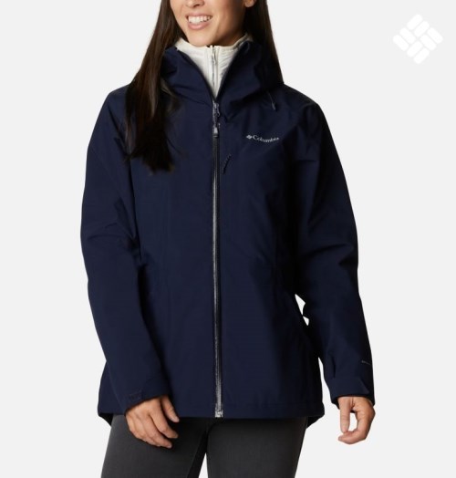 Women's Columbia Tipsoo Lake Interchange Jackets Navy | CA-M38C1