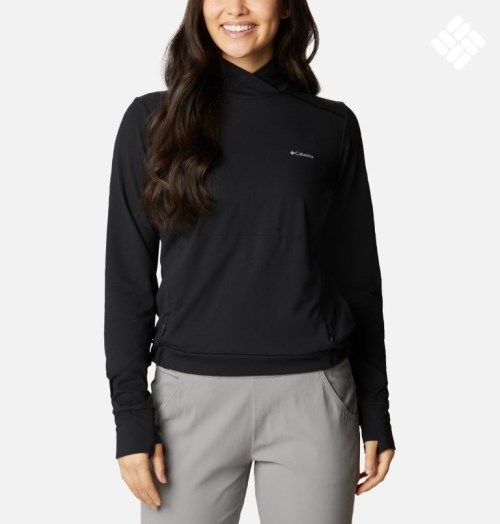 Women's Columbia Weekend Adventure Sweatshirts Black | CA-HA543