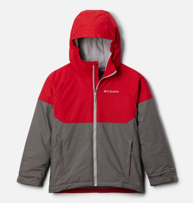 Kids\' Columbia Alpine Action II Jackets Red / Dark Grey | CA-ECL48