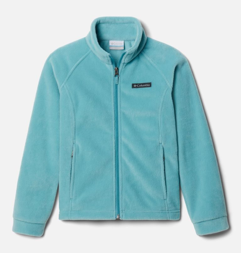 Kids\' Columbia Benton Springs Fleece Jackets Turquoise | CA-A685A