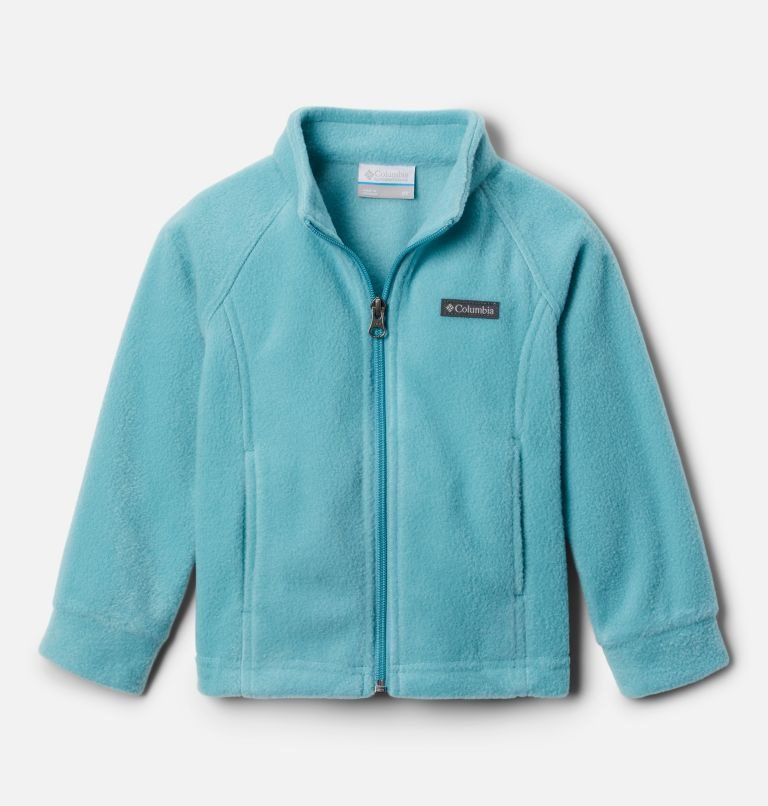 Kids\' Columbia Benton Springs Fleece Jackets Turquoise | CA-C5L80