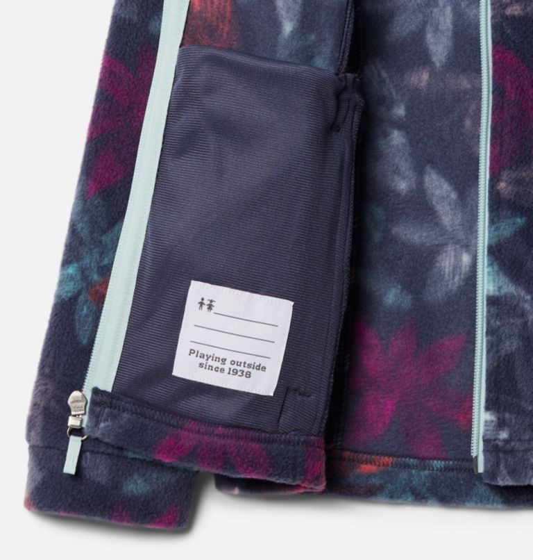 Kids' Columbia Benton Springs II Printed Fleece Jackets Flower | CA-Q381C