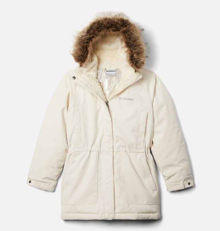 Kids\' Columbia Boundary Bay Down Jackets Cream | CA-N0L41