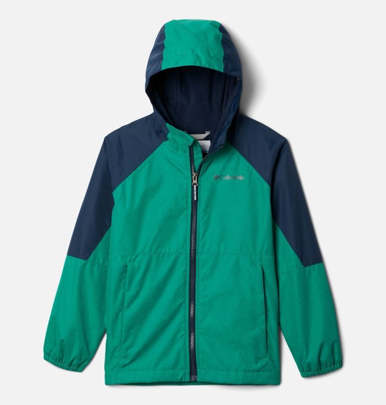 Kids\' Columbia Endless Explorer Jackets Green / Navy | CA-EAC31