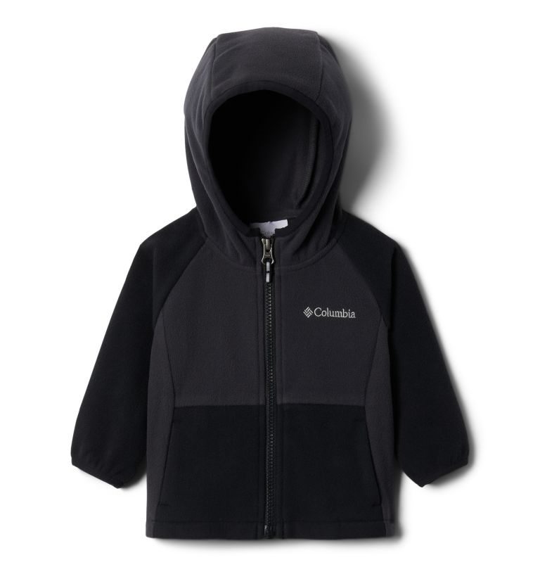 Kids\' Columbia Fast Trek II Fleece Hoodie Black | CA-I164A