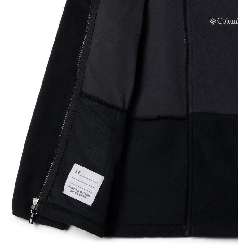Kids' Columbia Fast Trek II Full Zip Fleece Jackets Black | CA-H683L