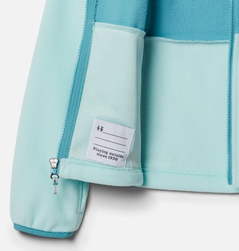 Kids' Columbia Fast Trek II Full Zip Fleece Jackets Turquoise | CA-U5L0A