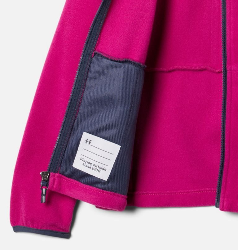 Kids' Columbia Fast Trek II Full Zip Fleece Jackets Fuchsia | CA-Z4C56