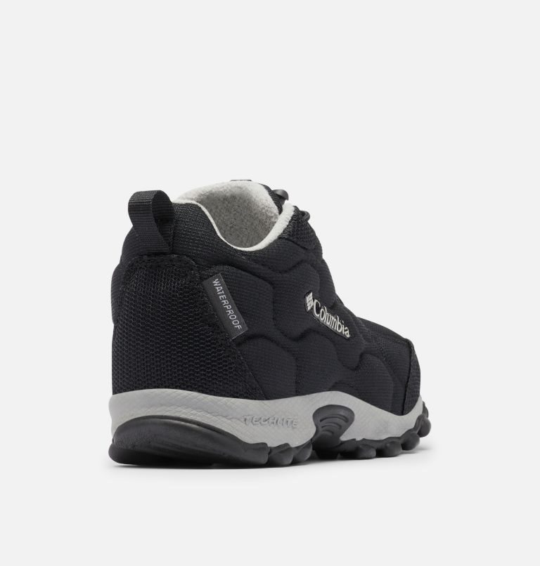 Kids' Columbia Firecamp Mid Waterproof Sneakers Black | CA-A4A16