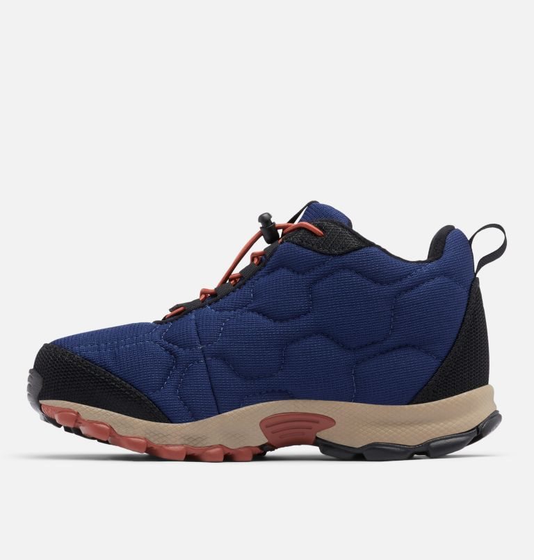 Kids' Columbia Firecamp Mid Waterproof Sneakers Navy | CA-H4061