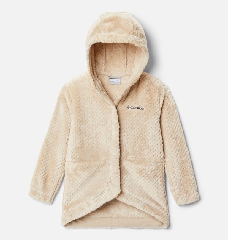 Kids\' Columbia Fireside II Long Sherpa Fleece Jackets Beige | CA-N8A10
