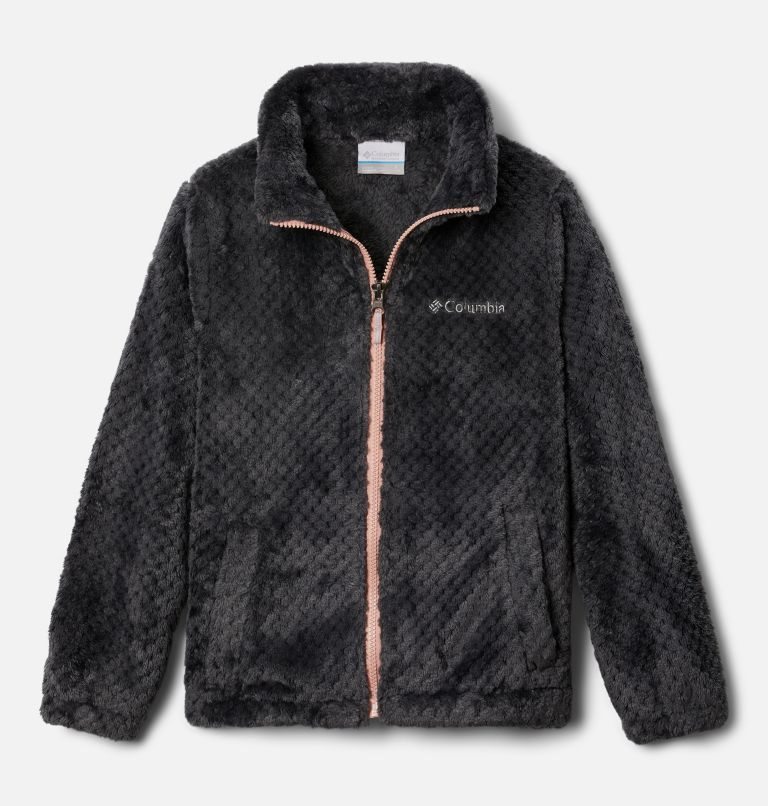 Kids\' Columbia Fireside Sherpa Jackets Black | CA-I84C5