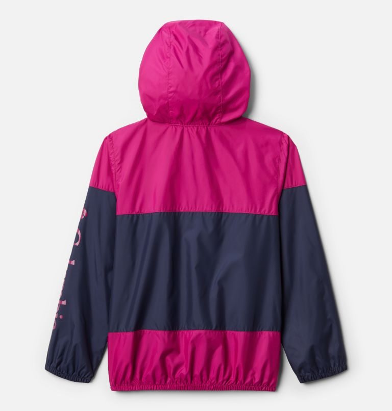 Kids' Columbia Flash Challenger Windbreaker Jackets Fuchsia / Navy | CA-U0638