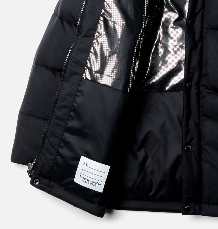 Kids' Columbia Forest Park Hooded Puffy Down Jackets Black | CA-Q5430