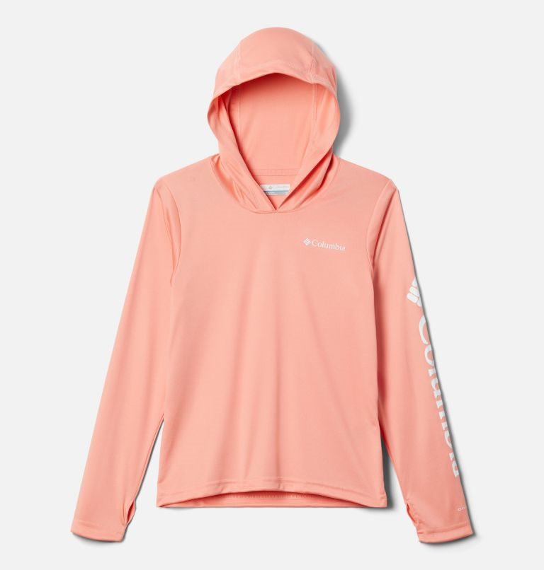 Kids\' Columbia Fork Stream Hoodie Coral | CA-H1A53