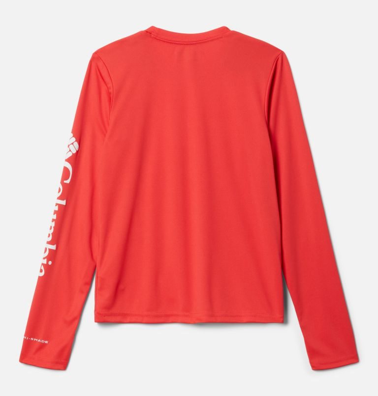 Kids' Columbia Fork Stream Long Sleeve Sweatshirts Red | CA-G6AL0