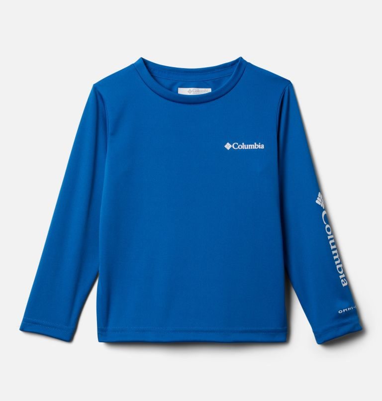 Kids\' Columbia Fork Stream Long Sleeve Sweatshirts Blue | CA-LL1A4