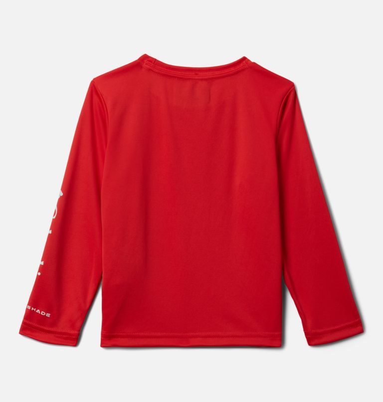 Kids' Columbia Fork Stream Long Sleeve Sweatshirts Red | CA-P3A65