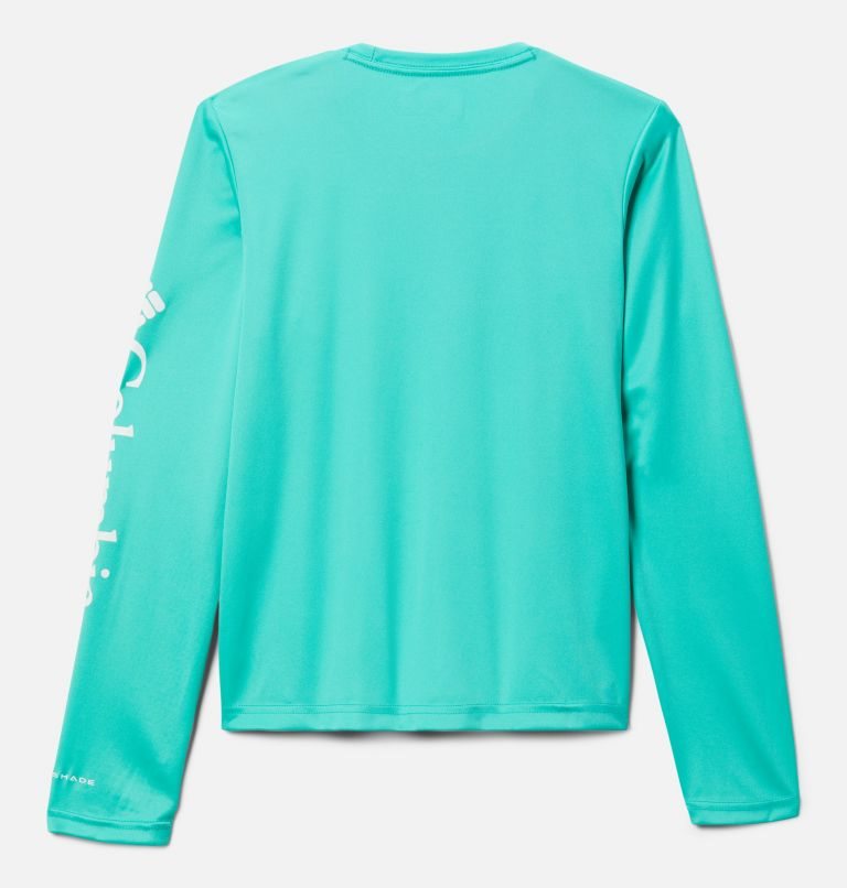 Kids' Columbia Fork Stream Long Sleeve Sweatshirts Turquoise | CA-RAC04