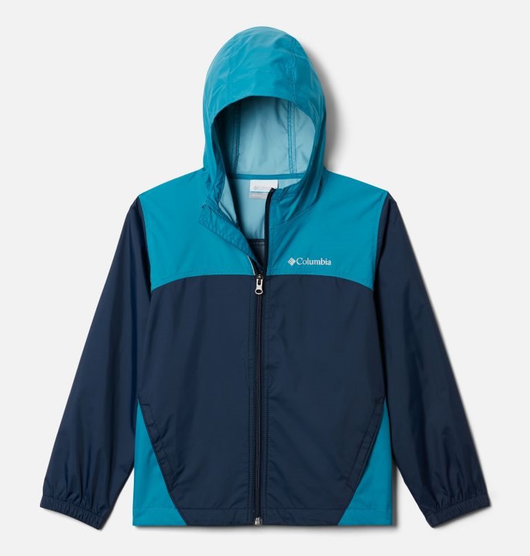 Kids\' Columbia Glennaker Rain Jackets Turquoise / Navy | CA-T43L8