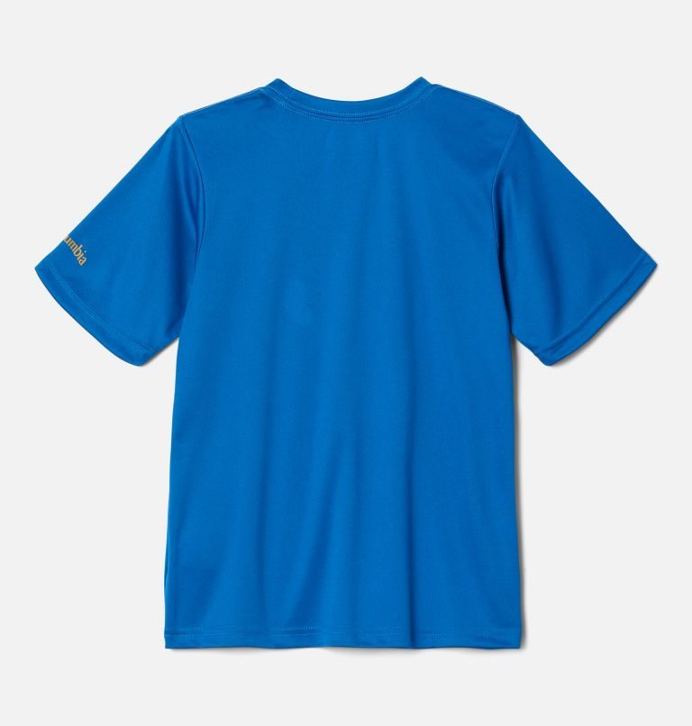 Kids' Columbia Grizzly Ridge Short Sleeve Graphic T Shirts Blue | CA-J38CL