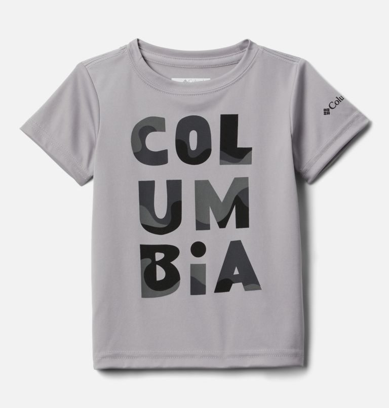 Kids\' Columbia Grizzly Ridge Short Sleeve Graphic T Shirts Grey | CA-Q1CL0
