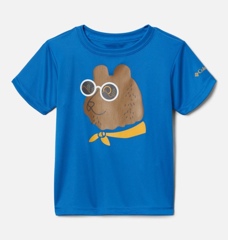 Kids\' Columbia Grizzly Ridge Short Sleeve Graphic T Shirts Blue | CA-XL164