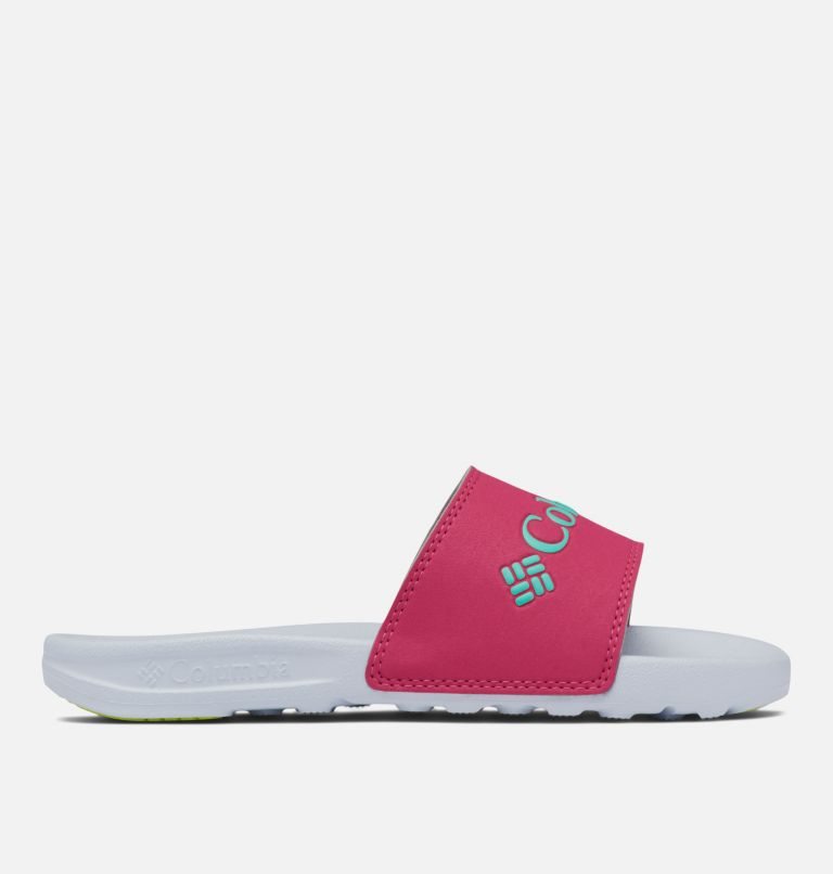 Kids\' Columbia Hood River Slides Pink | CA-M5L31