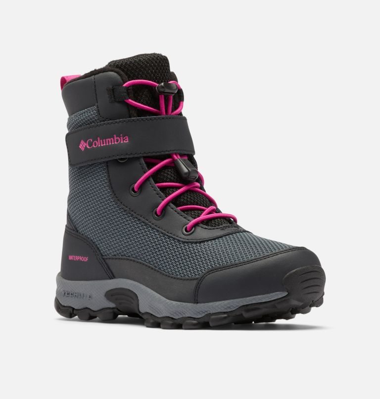 Kids' Columbia Hyper-Boreal Omni-Heat Waterproof Boots Black | CA-F851C