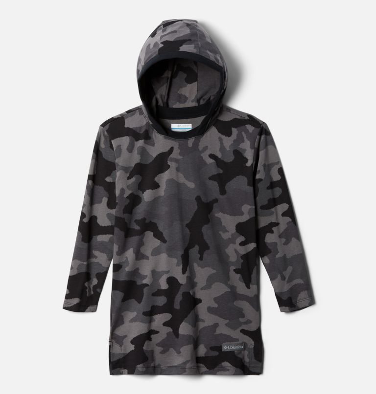 Kids\' Columbia Lodge Printed Tunic Hoodie Camo | CA-P34L5