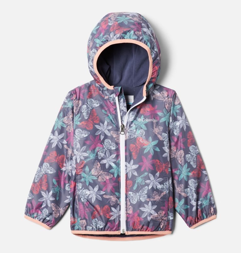 Kids\' Columbia Mini Pixel Grabber II Wind Jackets Flower | CA-P0A31