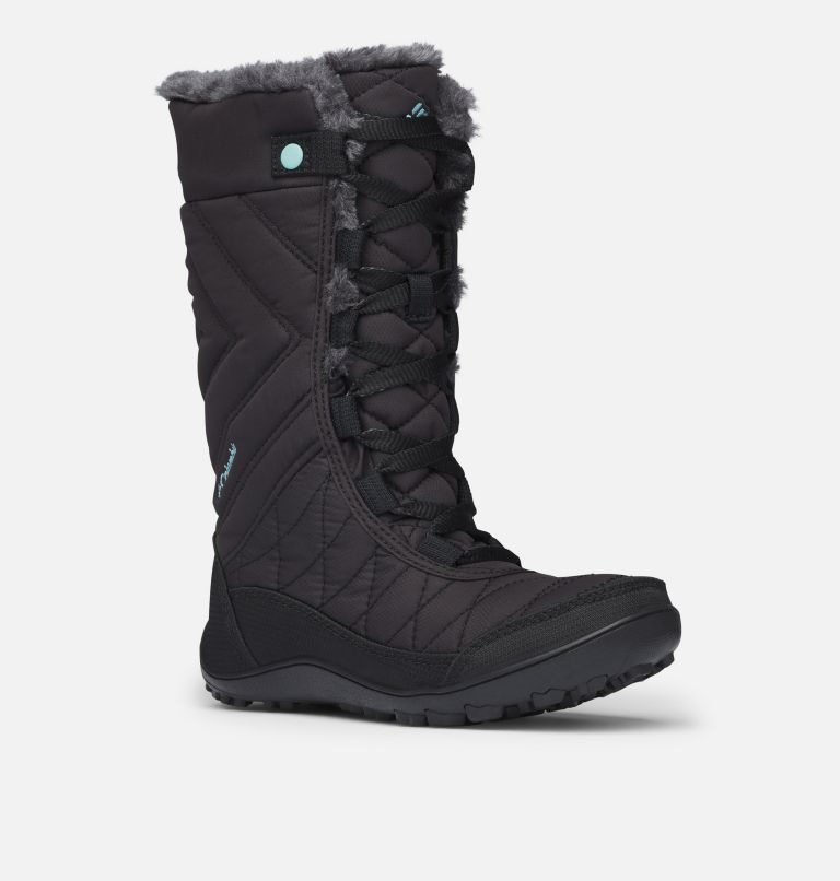 Kids' Columbia Minx Mid III Waterproof Omni-Heat Boots Black | CA-NC645