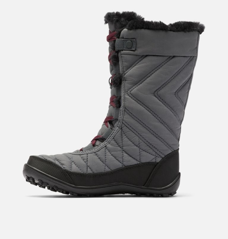 Kids' Columbia Minx Mid III Waterproof Omni-Heat Boots Grey | CA-P653C