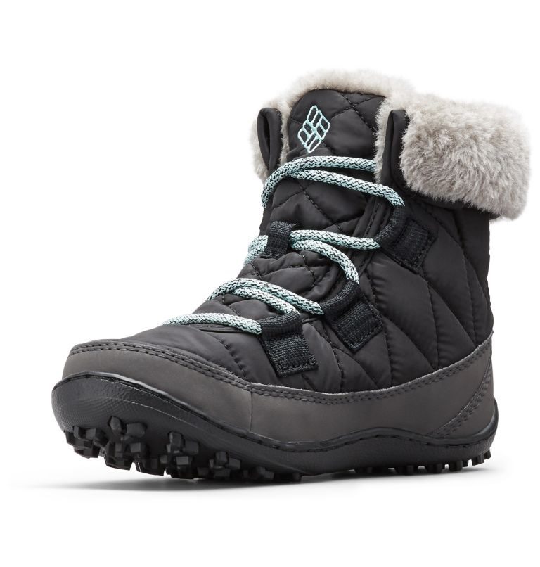 Kids' Columbia Minx Shorty Omni-Heat Waterproof Boots Black | CA-K41A6