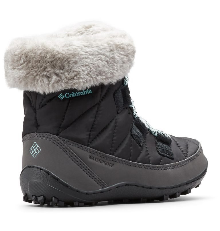 Kids' Columbia Minx Shorty Omni-Heat Waterproof Boots Black | CA-K41A6