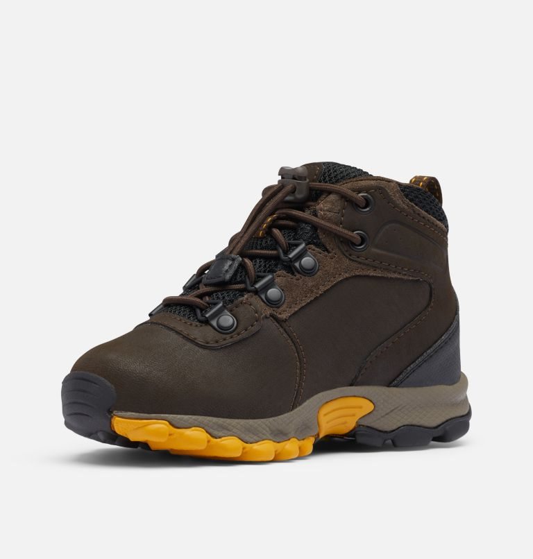 Kids' Columbia Newton Ridge Waterproof Hiking Boots Dark Brown | CA-J583A