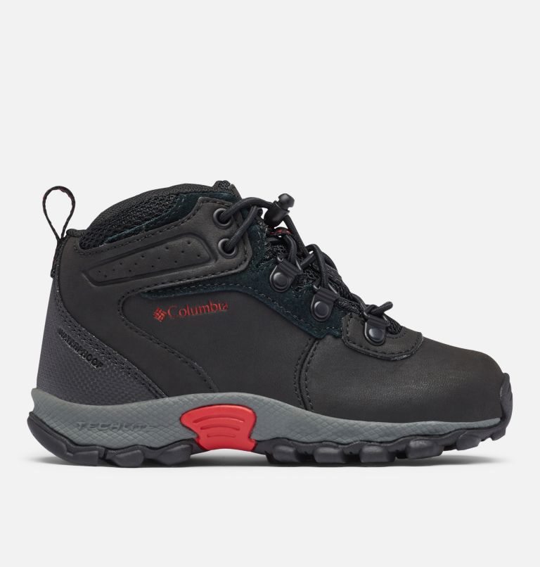 Kids\' Columbia Newton Ridge Waterproof Hiking Boots Black | CA-K610A