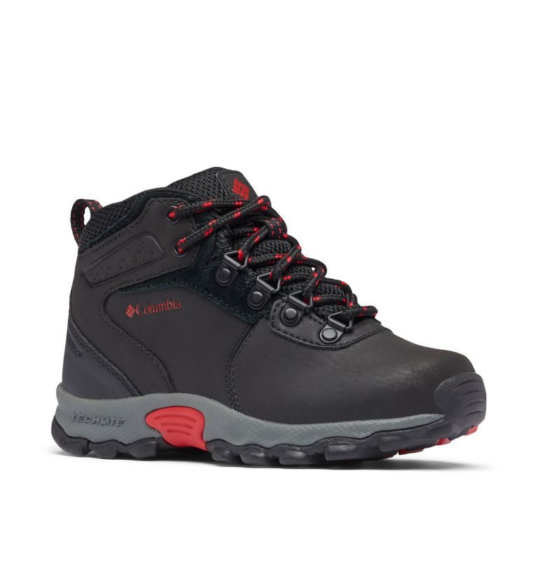 Kids' Columbia Newton Ridge Waterproof Hiking Boots Black | CA-P50AL
