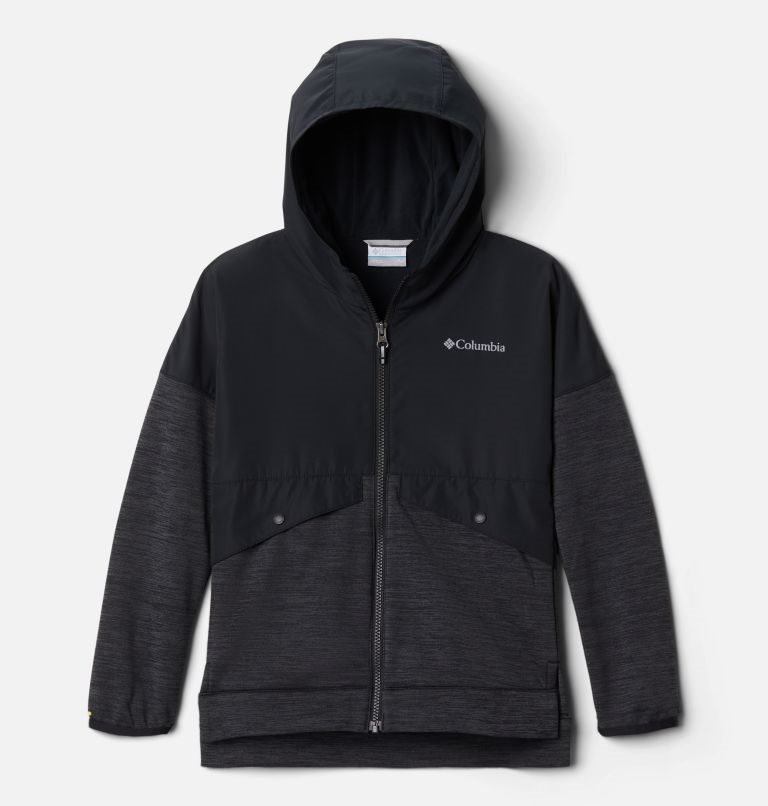 Kids\' Columbia Out-Shield Dry Full Zip Fleece Jackets Black | CA-O084L