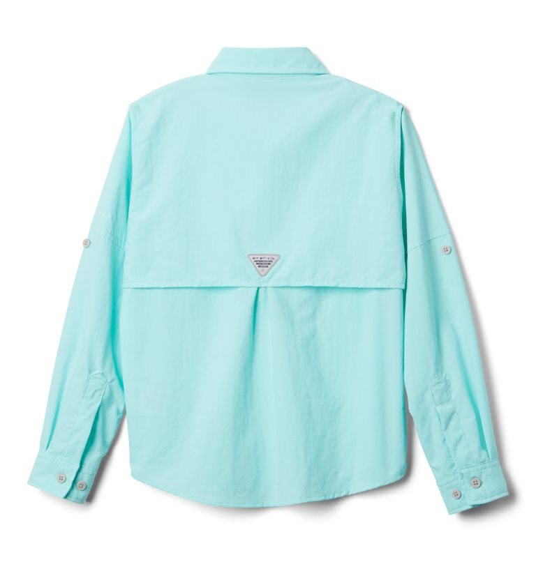 Kids' Columbia PFG Bahama Long Sleeve Shirts Turquoise | CA-EC561