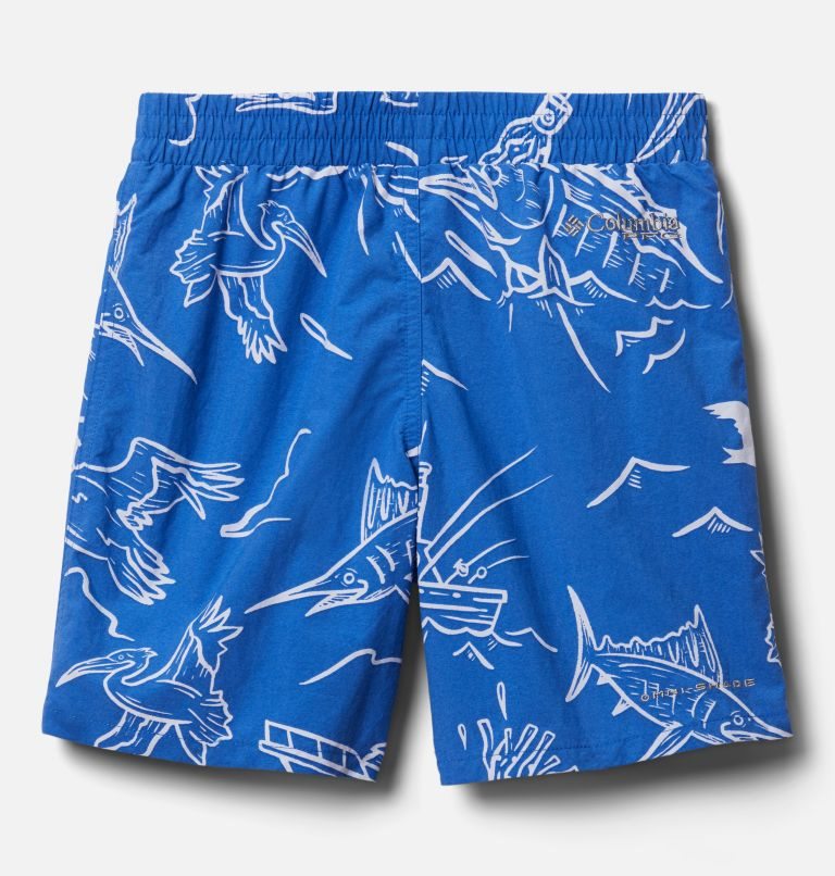 Kids' Columbia PFG Super Backcast Shorts Blue | CA-R5436