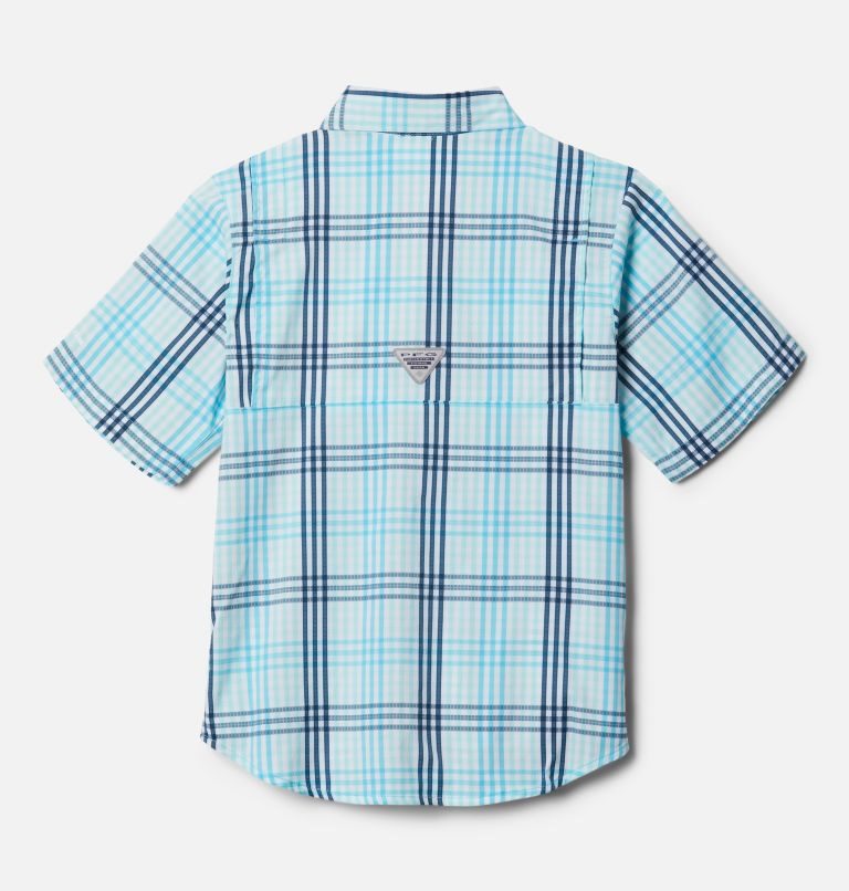 Kids' Columbia PFG Super Tamiami Short Sleeve Shirts Stripe | CA-E0518