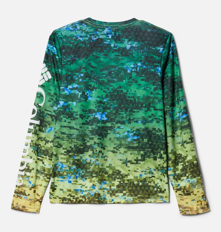 Kids' Columbia PFG Super Terminal Tackle Long Sleeve Sweatshirts Camo | CA-I4AC5