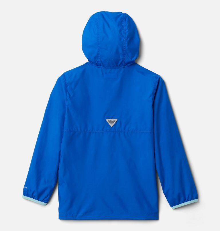 Kids' Columbia PFG Terminal Spray Jackets Blue | CA-A54L1