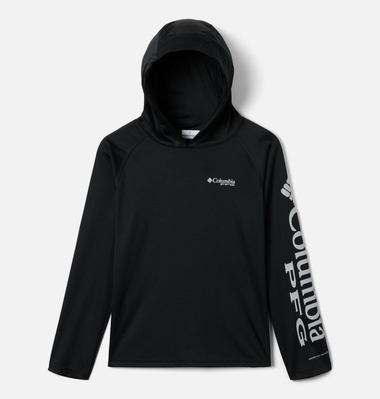 Kids\' Columbia PFG Terminal Tackle Hoodie Black | CA-S865L