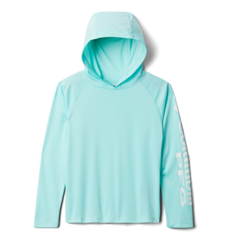 Kids\' Columbia PFG Terminal Tackle Hoodie Turquoise | CA-SC836