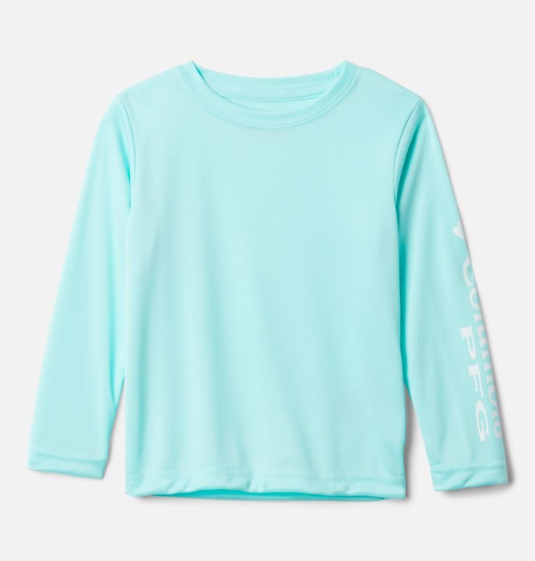 Kids\' Columbia PFG Terminal Tackle Long Sleeve Sweatshirts Turquoise | CA-G3408