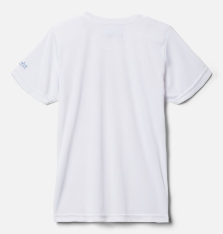 Kids' Columbia PFG Tidal Tee Heart Short Sleeve T Shirts White | CA-X6543