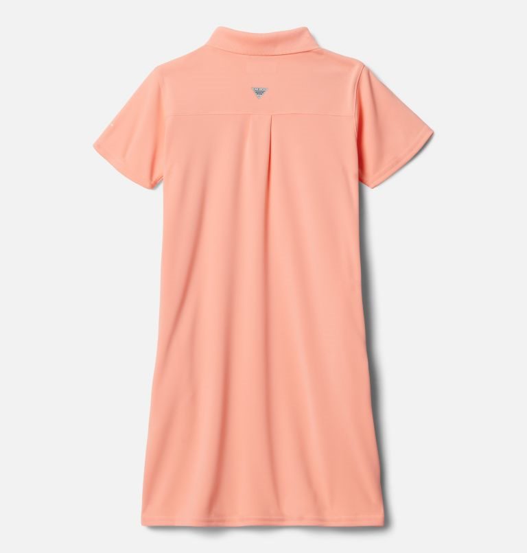 Kids' Columbia PFG Tidal Tee Polo Dress Pink | CA-FA614